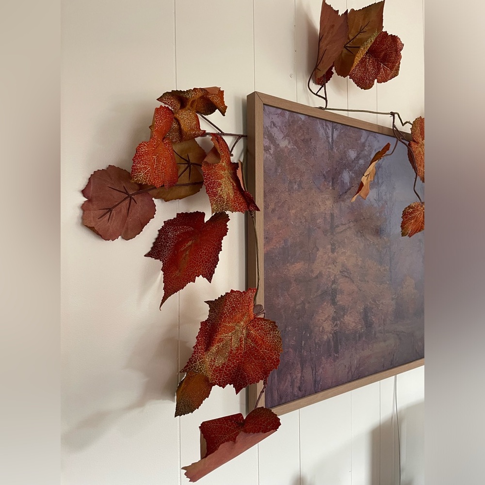 Fall Garland: Autumn Leaves Wall Art or Table Decor